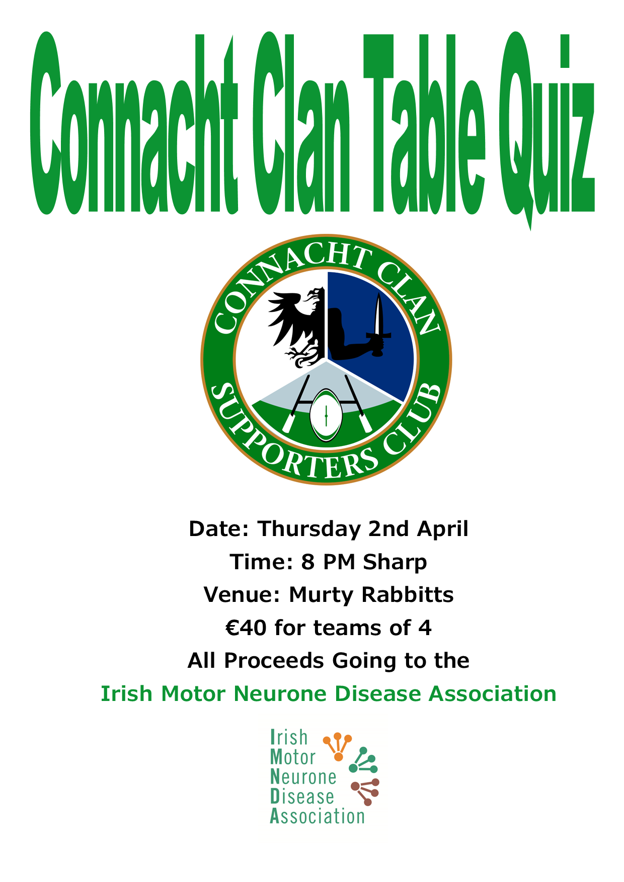 Connacht Clan Table Quiz