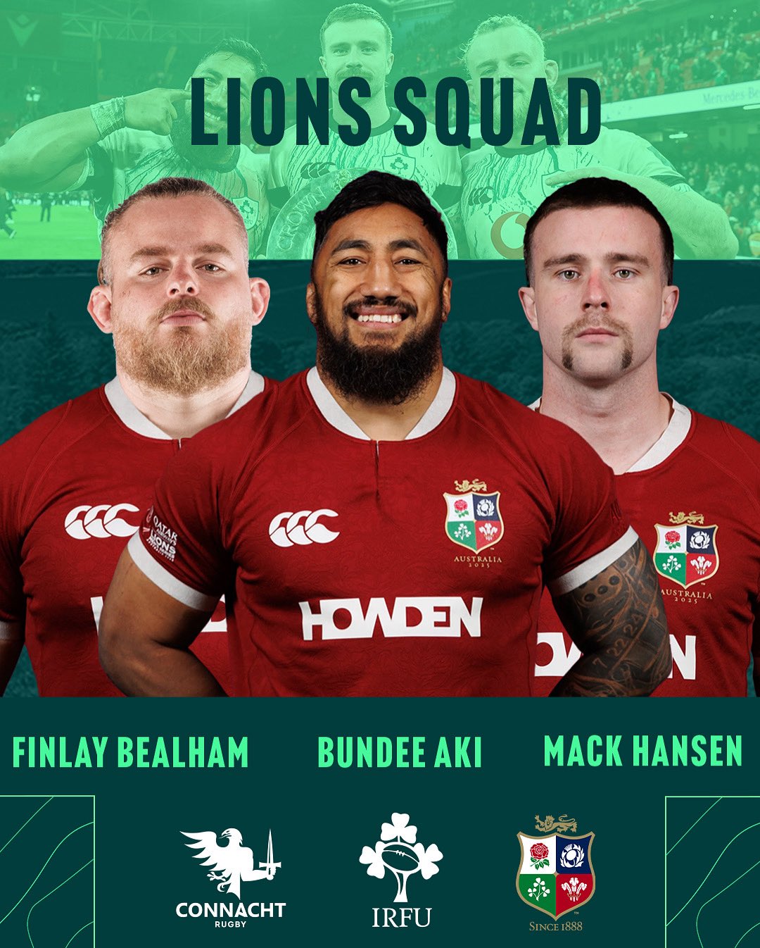 The Lions v Argentina - Friday 20th June - 8pm 