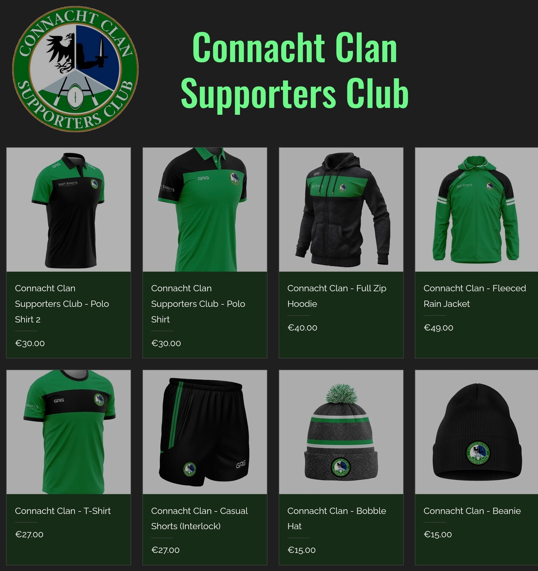 Connacht Clan Merch 
